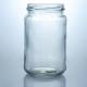 Metal Lid Honey Jam Round Food Grade Glass Jar with Custom Straight Edge Clear Glass