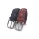 Durable Mens Casual  Leather Belt With Zinc Alloy Buckle Material