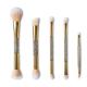 Double End Multifunction Makeup Brush , Glitter Customize Plastic Makeup Brushes