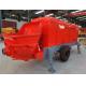 2 Cylinder Hydraulic Concrete Pump , Red Portable Concrete Mixer With Pump