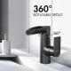 Modern Waterfall Swivel Spout Tap 360° Rotating Faucet For Bathroom Sink