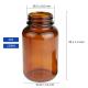 Glass Wide Mouth Packer Bottle, 4oz Amber, For Sampling, Packaging, Storage, Preservation Or Transport