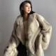                  2023 Luxury Winter Fur Coat Fashion Racoon Fox Fur Coat for Women             