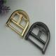 Wholesale custom bag belt buckle zinc alloy half-round shape 38 mm pin buckle for belts