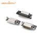 High Density D Sub Connector DB 15Pin Right Angle Pcb Connector For Computer Peripherals