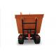 Hydrostatic Transmission 80HP Crawler Dump Truck , Tracked Mini Dumper ISO Approval with front loader
