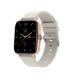 White Strap IP67 Waterproof Android Watch 320x240 Magnetic Charge