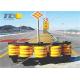Anti Collision Guardrail For Transportation Facilities Yellow Colors