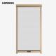 Wall Mounted Retractable Screen Window With Plastic Handle - White
