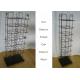 Metal Wire Baseball Cap Display Rack / Multiple Shelves Floor Standing Hat Rack