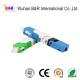 CE PC 0.3dB Plastic Optical Fiber Connectors For FTTH Networks