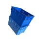 Recycled Polypropylene Vegetable Moving Crates 600x400 Blue 2Kg Snap Closure