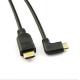 0.5M HDMI to Mini HDMI 1.4v right angle 90 degree cable for HDSLR video shooting