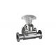 Tri - Clover / Clamp Diaphragm Stainless Steel Valves EPDM Sealing For Food / Brewery