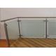 Tempered Stainless Steel And Glass Railings System , Glass Balustrade Systems For Decking