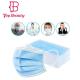 Non Woven Dispsoable Face Mask Three Ply Anti Pollution Mouth Mask For Outdoor