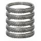 Silver Protecting Mesh Concertina Barbed Wire Rolls BTO 22 Hot Dipped Galvanized Top Sale