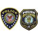Sew On Shield Security 25mm Police Embroidered Patch For police Uniform