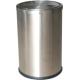 Guestroom Round Dustbin With Swing Lid Matt Stainless steel