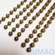 10mm Steel Metal Bead Ball Curtains Bronze Sheer Curtains With Gold Beads