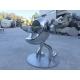 Cartoon Metal Animal Sculptures For Garden , Outdoor Metal Bird Sculpture