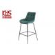 150kg Farmhouse Counter Height Bar Stools Velvet Upholstered Kitchen Bar Stool Chair
