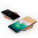 New 10W bamboo metal wireless charger IphoneXR Samsung universal ultra-thin fast wireless charging