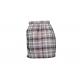 190G Dress & Skirt Women short pleated mini skirt Checked Pattern Elastic Band