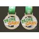 Spray White And Colors Filled Custom Award Medals For Business Gift