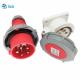 Waterproof IP67 Industrial Plug Sockets 5Pins 3P+N+E 16Amp and 32Amp Panel Mounting Type