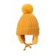 Multiple Colors Pom Acrylic Cotton thermal beanie hats Warm With Ear Cover