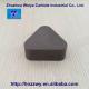 HRA89.5 Grade K20 Cemented Carbide Triangular Inserts