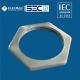 Steel IEC 61386 Conduit Fittings Rigid Conduit Locknut Hexagonal Type