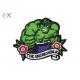 Hulk Superhero Iron On Embroidered Patches Polyester Fabric For Clothing Decorative