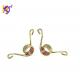 Carbon Steel Double Hook Torsion Coil Spring Special Shaped With Gold Zinc