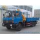 RHD 6x4 Crane Truck , Dongfeng XCMG 10 T Crane high performance