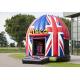 Funny Disco Bouncer House Union Jack,Potable PVC Inflatable Jumping House