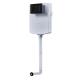 White Industrial Pipe Toilet Paper Holder - Classic Design with Push Button