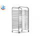 RK Bakeware China Aluminum Bakery Baking Tray Trolley High Standard Knocked Down Baking Tray Rack