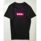 small wholesale  LED display LED T-shirt  Programmable rolling message flashing LED T-shirt stores up to 6messages