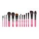 14 PCS Pink Deluxe CosmeticMakeup Brush Collection With Exquisite Nature Bristles