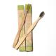 Plastic Free Charcoal Infused Bamboo Toothbrush Recyclable Round Bamboo Toothbrush