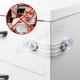 Multipurpose PVC Safety Cupboard Locks , Transparent Safety Latches For Cabinets