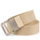 Nylon Fabric Web Belt 3.8cm Wide Zinc Alloy Double Ring Buckle Belt