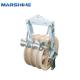 Galvanized Transmission Conductor Pulley Stringing Block With Welding Aluminum Sheave