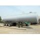 Steel Lined PE Road Chemical Tank Trailers For Transport Bleach , Hydrochloric Acid