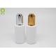 Customized Airless Cosmetic Bottles Serum Glass Press Pump With Custom Color Dropper