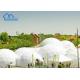 PVC Coated Large Commercial Dome Tent With Transparency White Color