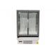Double Glass Door Plug In Upright Multideck Freezer With Glass On Both Sides