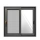 Customized Gray Double Glazed Glass Impact Aluminum Sliding Windows and Doors with Security Bars